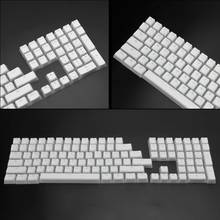 Teclas RGB 108, diseño ANSI, PBT, pudín blanco, doble piel, tiro de leche, retroiluminado, para OEM Cherry MX gh60 poker 87 tkl 104 108 2024 - compra barato