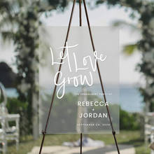 Personalized Acrylic Wedding Sign, Welcome Sign for Our Wedding or Engagement,  Custom Romantic Welcome Sign  Bridal Shower Gift 2024 - buy cheap