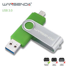 WANSENDA OTG USB Flash Drive 2 in 1 USB3.0 & Micro usb Pen Drive 16GB 32GB 64GB 128GB 256GB Pendrive High Speed USB Memory Stick 2024 - buy cheap