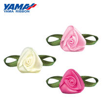 YAMA Foliage-Cinta de satén para el pelo de bebé, lazos de boda artesanales, rosa, diámetro de 14mm ± 2mm, hoja de 26mm ± 3mm, 200 unids/bolsa 2024 - compra barato