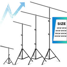 Photo Studio Metal T-Shape Backdrop Background Stand Frame Support System Kit Adjustable Tripod For Video Chromakey Green Screen 2024 - buy cheap