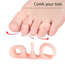 2pcs Silicone Toe Separator Bone Corrector Straightener Unisex Foot Fingers Protector Bunion Feet Massager Foot Care Tool 2024 - buy cheap