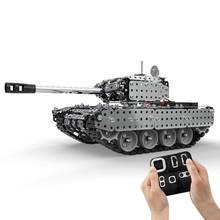 952Pcs 1:16 Stainless Steel RC Tank Vehicle Model Building Kits Block DIY Small Particle Construction Model Toy 2024 - buy cheap