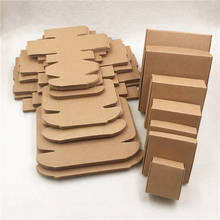 Cajas de papel Kraft para regalos de boda, suministros de cartón hechos a mano, DIY, se acepta personalización, varios tamaños, 24 unids/lote 2023 - compra barato
