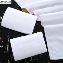 ZHUO MO-toallas de algodón para baño y ducha de adultos, paños absorbentes para la cara, color blanco, alta calidad, 2 unids/lote 2024 - compra barato