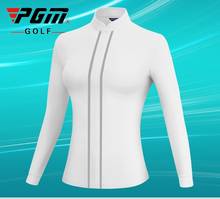 PGM-Chaqueta de Golf de manga larga para mujer, cortavientos con cuello levantado, camisa informal, ropa de entrenamiento, D0975 2024 - compra barato