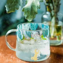 Taza de café creativa de vidrio Shiba Inu, taza de té de ardilla linda de 320ml, taza de té de alce, taza de cerveza de vidrio resistente al calor, envío directo 2024 - compra barato