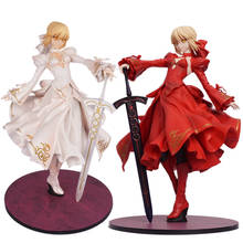 Fate/stay Night characters Red Black wedding Dresses Saber Figure Model fate apocrypha Figurine T30 2024 - buy cheap