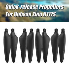Llave de tornillo de Base de hélice de liberación rápida, 2 pares, cuchillas de utilería plegables para Hubsan Zino H117S, accesorios para Dron RC 2024 - compra barato