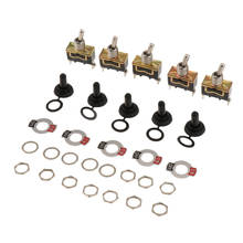 5 peças spst 2pin carro barco 15a 250 v on/off rocker interruptor de alternância + bota à prova dwaterproof água