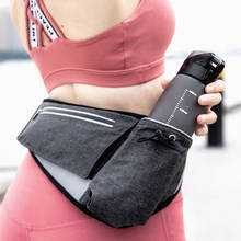 Pochete esportiva para viagem, pochete com bolso para cintura, masculina e feminina, design à prova d'água, cinto para celular 2024 - compre barato