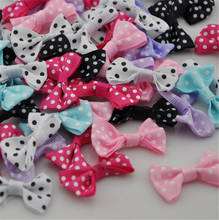 U pick 60 pcs Mix Color Dot Cute satin ribbon bows flowers for Appliques Crafts Wedding A029 2024 - buy cheap