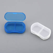 300pcs Portable Travel Mini Plastic Pill Box Medicine Case 2 Compartments Jewelry Bead Parts Organizer Storage Box 2024 - buy cheap