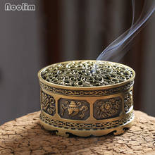 Antique Copper Sandalwood Coil Incense Burner Home Decor Alloy Buddha Auspicious Incense Box Tibetan Incense Stick Holder 2024 - buy cheap