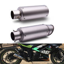 Универсальный глушитель выхлопной трубы для мотоцикла с глушителем 51 мм для Yamaha MT03 MT25 mt 125 01 03 25 TMAX 500 530 XP530 2024 - купить недорого