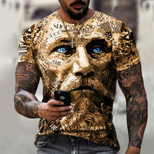 Мужская футболка 3D в новом стиле, горячая Распродажа в 2021 году, дизайн в джентльменском стиле, с коротким рукавом, летняя мода, красивый человек 2024 - купить недорого