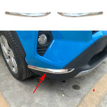Fit For Toyota RAV4 2019 2020 Chrome Styling Accessories Bumper Front Corner Protector Guard Sill Decorative Cover Trim 2024 - buy cheap