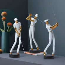 Figura de golfe moderna, artesanato em resina, miniaturas, estátuas, jardim, mesa, presente, decoração de casa, acessórios para sala de estar 2024 - compre barato