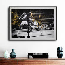 Graffiti Boxer Boxing Match Street Art Canvas Print Painting Abstract Modern Wall Picture Living Room Home Decoration Poster 2024 - buy cheap