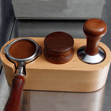 Porta-caneta manual de madeira para café, barista, café expresso, imitação de material artístico, acessório para café em casa, 58mm 2024 - compre barato