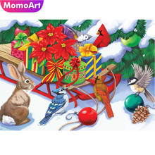 MomoArt Diamond Embroidery Rabbit 5D DIY Full Square Diamond Painting Bird Animal Cross Stitch Christmas Home Decor Gift 2024 - buy cheap
