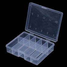 Caja de aparejos de Pesca con 10 compartimentos, anzuelos, soporte de almacenamiento de plástico, caja cuadrada, accesorios de Pesca 2024 - compra barato