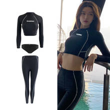 Wome Summer Swimsuit Long Sleeves Long Pants Sexy Beach Wear Surfing Suit 2021 Mujer Padded Bathing Suit Rashguards 2024 - buy cheap