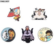 MD070 DMLSKY Cute Brooch Cartoon Magic Story Enamel Pins For Women Men Backpack Brooch Personality Pin Accessory 2024 - buy cheap