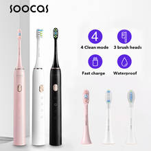 SOOCAS-cepillo de dientes eléctrico X3U para adulto, dispositivo de limpieza dental ultrasónico, recargable rápido, IPX7, resistente al agua, 4 modos 2024 - compra barato