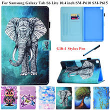 For Samsung Galaxy Tab S6 Lite Cover Cute Elephant Owl Painted Tablet Case for Funda Samsung Tab S6 Lite 10.4 inch SM P610 P615 2024 - buy cheap