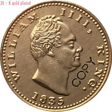 Índia-britânico 1 mohur-william iv 1835 cópia de moedas 24mm 2024 - compre barato