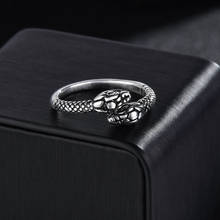 Крутые открытые кольца унисекс, мужские и женские ювелирные изделия для мужчин, регулируемое кольцо в виде змеи с двумя головами, хорошие подарки, металлическое кольцо в виде животного унисекс из сплава 2024 - купить недорого