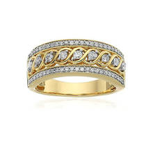 Модное позолоченное кольцо с витой веревкой, обручальное кольцо с круглым вырезом и белым цирконом, свадебные кольца для женщин и девушек, подарки на вечеринку, ювелирные изделия 2024 - купить недорого