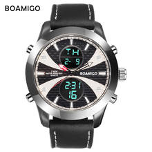 BOAMIGO-reloj deportivo para hombre, cronógrafo multifunción, resistente al agua, de cuarzo, LED, informal, a la moda 2024 - compra barato