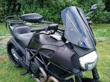 Cubierta de parabrisas para motocicleta Ducati Diavel, Deflector de viento con soporte de montaje, piezas nuevas, 2014, 2018, 2015, 2016, 2017 2024 - compra barato