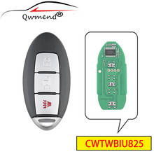 QWMEND CWTWBIU825 3 кнопки дистанционного смарт-ключа автомобиля для Nissan Patrol Juke Cube Micra Armada 2010-2018 433 МГц 46 чип 2024 - купить недорого