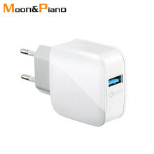 Carga rápida para teléfono móvil, adaptador cuadrado de 5V, 9V y 12V, Cargador USB de un solo puerto europeo, con certificación CE Enchufe europeo, color blanco, 3,0 2024 - compra barato