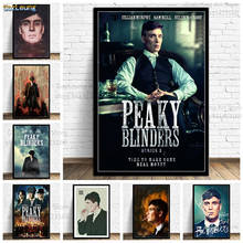 Peaky blinders poster cillian murphy tv mostrar arte da parede imagem retro posters impressões pintura em tela para decoração de casa 2024 - compre barato