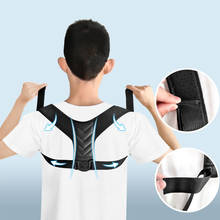 Corretor de postura ajustável, prático, cinta para costas, feminino, masculino, correção de postura 2024 - compre barato
