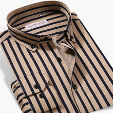 Мужская модная рубашка на пуговицах в Вертикальную Полоску, Повседневная рубашка с длинным рукавом, Стандартная посадка, удобная Рубашка премиум класса 2024 - купить недорого
