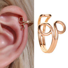 Fashion Simple Gold Scissors Clip Earrings For Women Girls Cubic Zircon Cross Leaf Ear Cuff Climber Jewelry Crystal Hook Earring 2024 - buy cheap