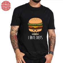 Camiseta de Harajuku para hombre, camiseta divertida de hamburguesa de comida rápida, camiseta de Harajuku, camiseta de estilo gótico papas fritas 2024 - compra barato