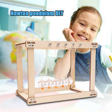 DIY Newton Pendulum Assembly Model Toy Kit Wooden Physical Science Experiment Educational Toy AN88 2024 - buy cheap