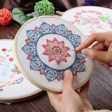 DIY Printed Embroidered Cloth Thread Board Embroidered Needle High-definition Drawing No Embroidery Hoop 2024 - buy cheap