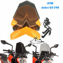 Deflector de viento para motocicleta, visera para KTM 125 Duke, 390, 2017, 2018, Duke125, Duke390, 17 '18' 2024 - compra barato