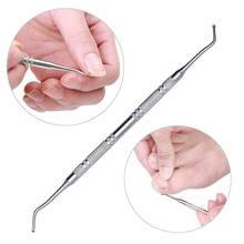 Dual End Nail Toenails Lifter Stainless Steel Hook File Clean Pedicure Tool Foot Care 2024 - buy cheap