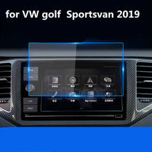 Для Volkswagen VW Golf Sportsvan 2019 автомобиля Экран навигации сенсорный Экран протектор Закаленное Стекло защитная пленка 2024 - купить недорого