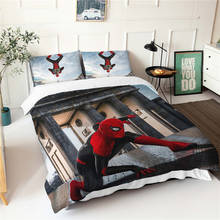 Juego de ropa de cama de la serie Disney Spiderman, funda nórdica con estampado de dibujos animados en 3D, cómoda colcha, Textiles para el hogar, decoración del dormitorio 2024 - compra barato