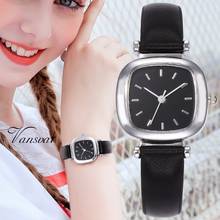 Женские Романтические квадратные кварцевые наручные часы, повседневные кожаные дизайнерские женские часы, простые нарядные часы Gfit Montre Femme 2024 - купить недорого