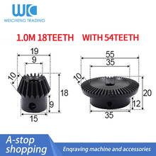 2pcs 1:2 Bevel Gear Umbrella tooth 1Modulus 18Teeth + 54 teeth  1 to 2 cnc machine parts 2024 - buy cheap